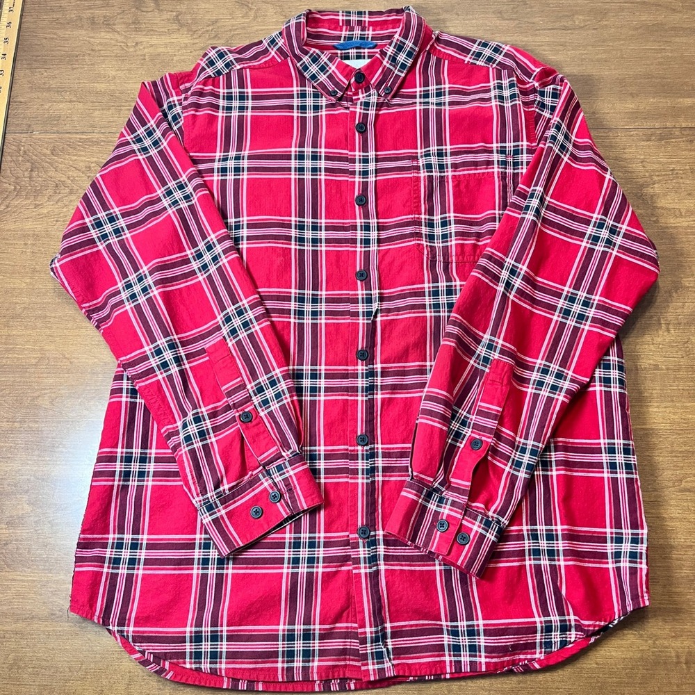 Columbia Men Casual Plaid Shirt Long Sleeve Button Down Outdoor Large Lumberjack